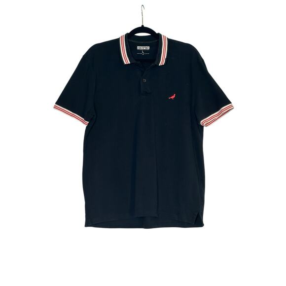 Staple World Reknown Pigeon Brand Black Short Sleeves Polo Shirt size large - Picture 8 of 9